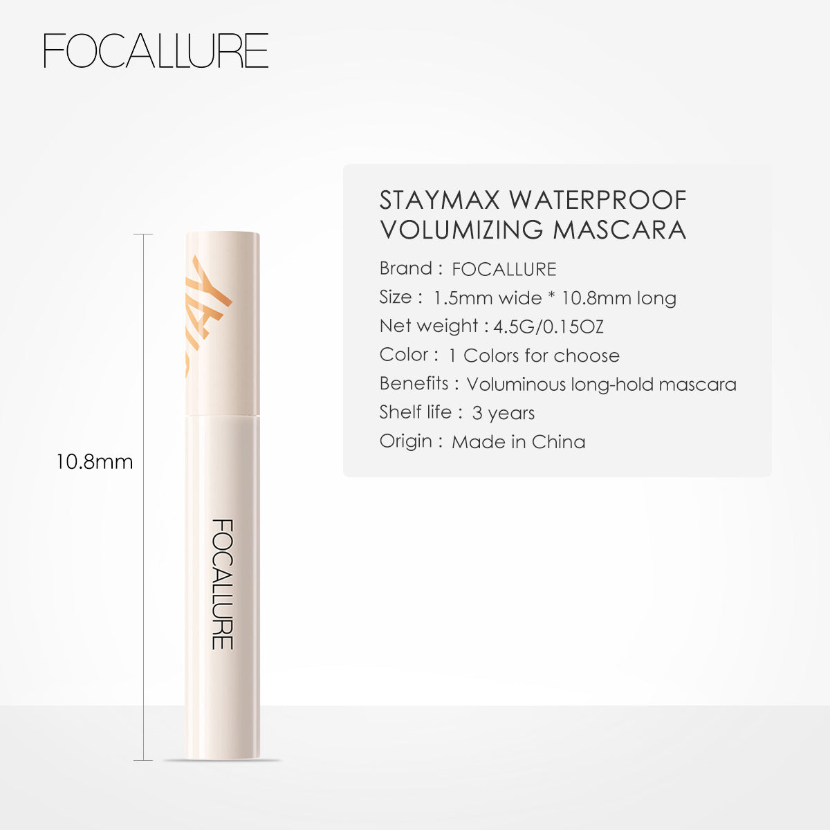 Stay max waterproof Volumizing mascara FA – 148