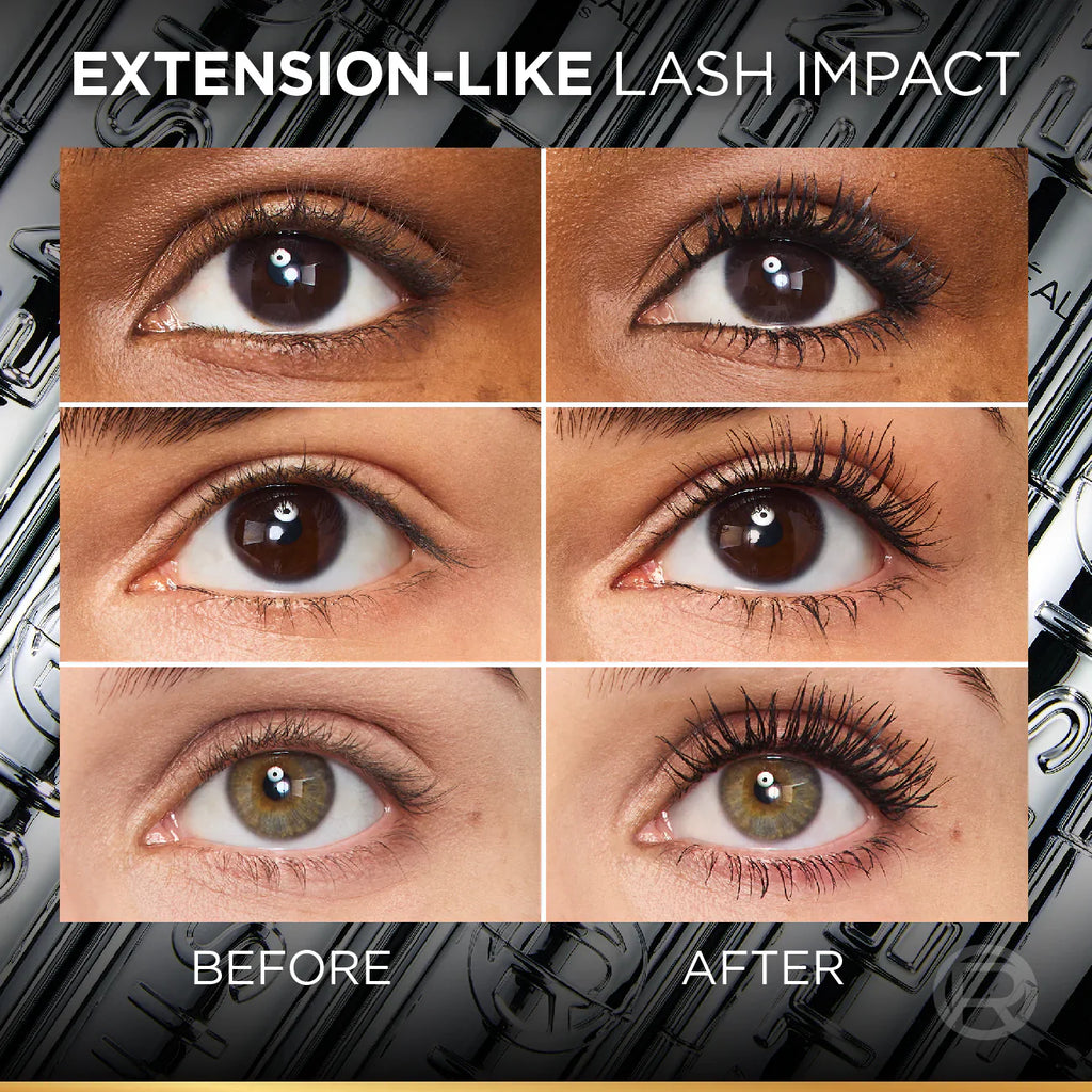 Telescopic Extensionist Mascara for 24H Long-Lasting Curl, Volume, and Exceptional Lengthening Eyelashes with Eyelash-Extension Effect
