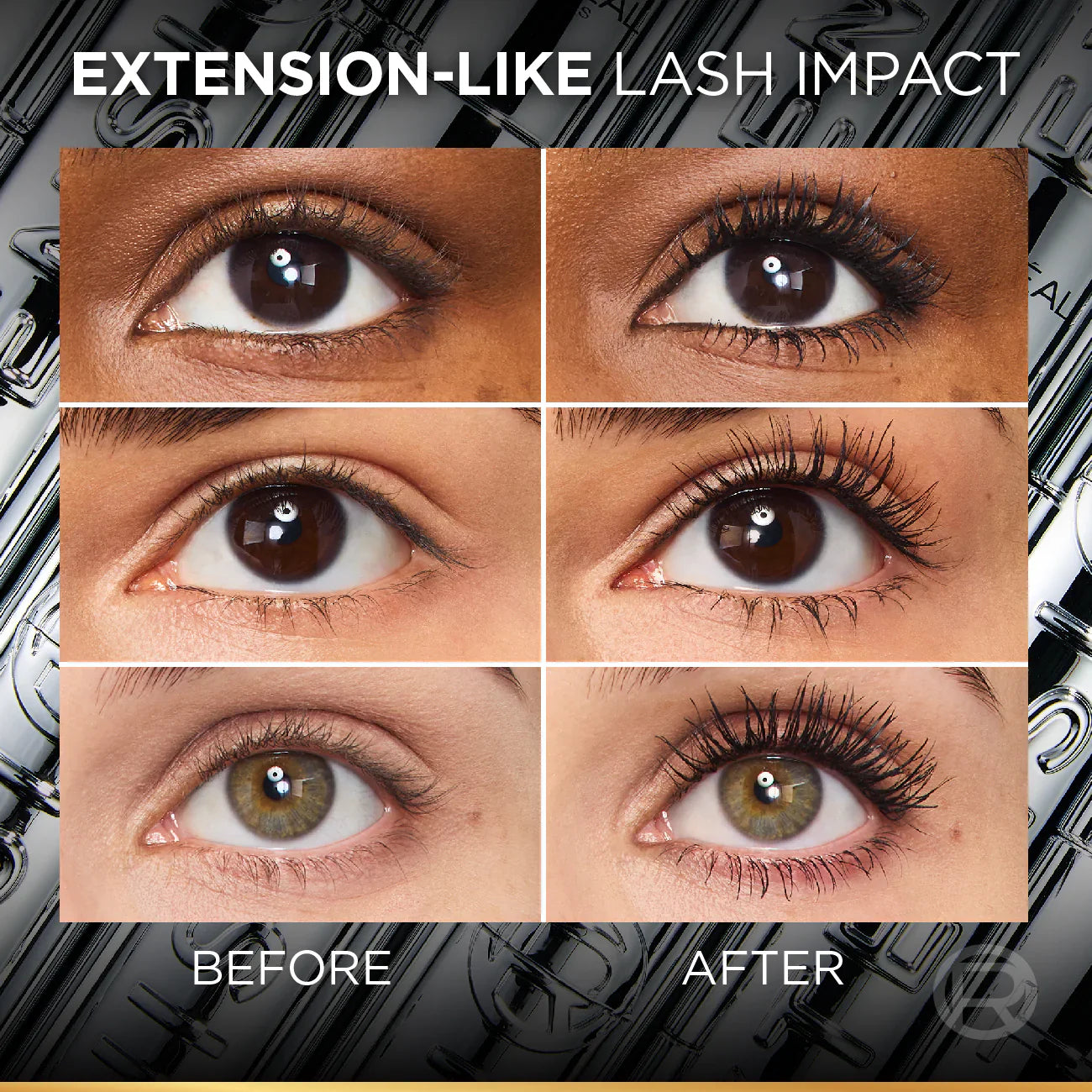 Telescopic Extensionist Mascara for 24H Long-Lasting Curl, Volume, and Exceptional Lengthening Eyelashes with Eyelash-Extension Effect