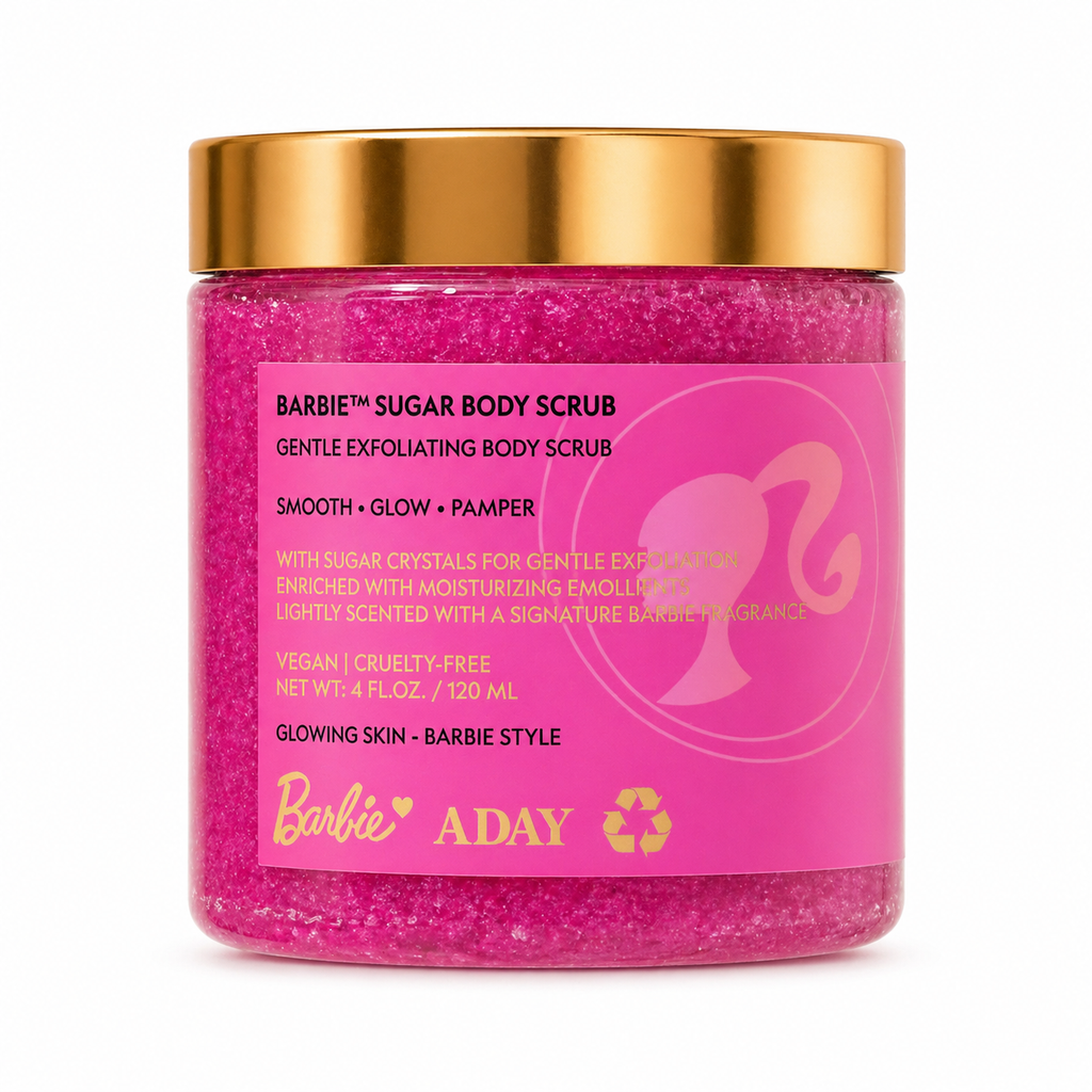 ADAY x Barbie™ Sugar Body Scrub – Gentle Exfoliating Body Scrub with Shea Butter