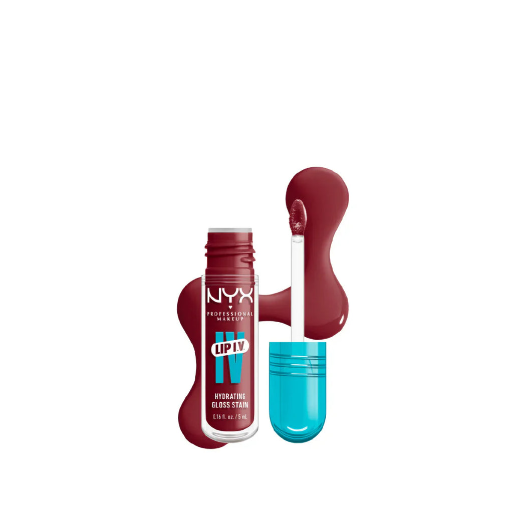 Lip IV Hydrating Gloss Stain, Lip Gloss, Up to 12HR Hydration, High Pigment, Wet Shine Finish